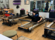 Pilates reformer for core strength